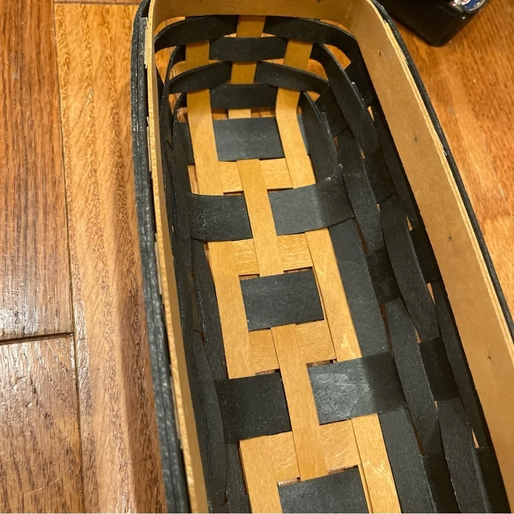 Longaberger Black and Tan Cracker Basket